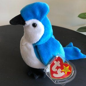 "Rocket" The Blue Jay - Ty Beanie Baby - RARE, RETIRED, W/ ERRORS